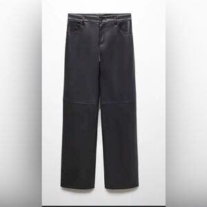 Mango Leather Pants